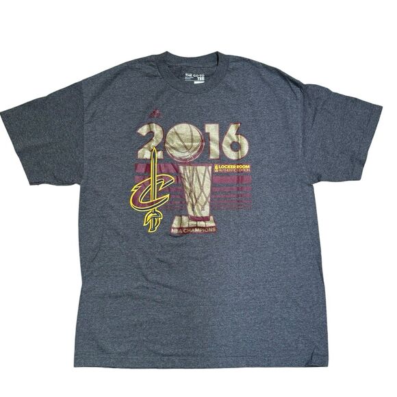 ADIDAS Cleveland Cavaliers T-Shirt 2016 NBA Finals Champions Men's Size XL - Picture 1 of 9